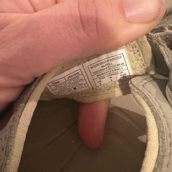 MERRELL Continuum Sandal Women 8 Tan Leather Vibram Waterproof Slingback Hiking - Picture 5 of 11